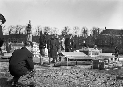 839728 Afbeelding van het station van Middelburg van Miniatuur Walcheren te Middelburg.
